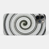 白黒スパイラル Case-Mate iPhoneケース (裏面(横))