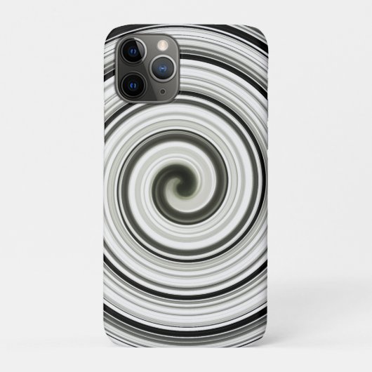 白黒スパイラル Case-Mate iPhoneケース (裏)