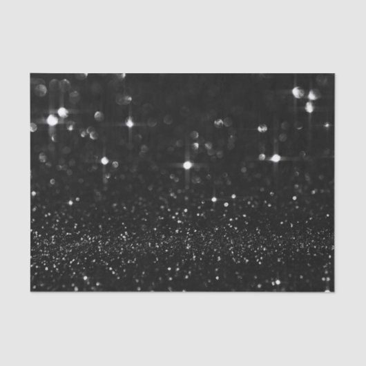 白黒スパークグリッターホワイトデリケートな好意 薄葉紙 (正面)