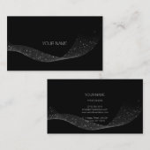 白黒スパークリーグリッターリボンイベントプランナー 名刺 (正面/裏面)