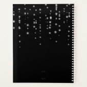 白黒スパークルグラムモノグラム プランナー手帳 (裏面)