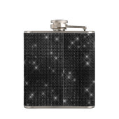 白黒スパークルモノグラム&イニシャル フラスク (裏面)