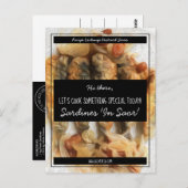 白黒スパーソナライズされたクリプトレシピExchange ポストカード (正面/裏面)