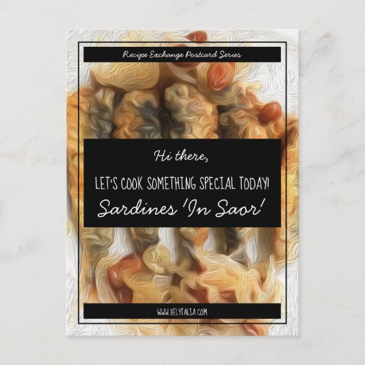 白黒スパーソナライズされたクリプトレシピExchange ポストカード (正面)