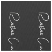 白黒スフランスのクリプトKeep Calm and Carry On ファブリック (クローズアップ)