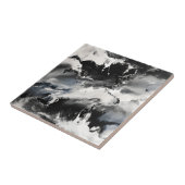 白黒スプラッシュ大理石セラミックタイル タイル (側面)