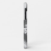 白黒スプラッシュ抽象芸術通りアートスタイル Case-Mate iPhoneケース (裏面/左)