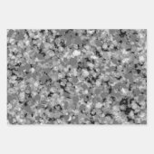 白黒スプラッタ絵を描ー ラッピングペーパーシート (正面3)