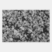 白黒スプラッタ絵を描ー ラッピングペーパーシート (正面2)