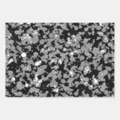 白黒スプラッタ絵を描ー ラッピングペーパーシート (正面)