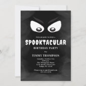 白黒スプークの誕生日会 招待状 (正面)