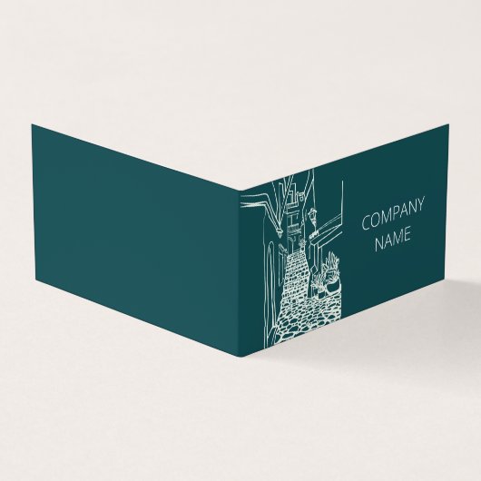 白黒スペインの通り 名刺 (外部)