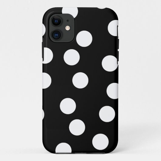 白黒スポッティングデザイン。 Case-Mate iPhoneケース (裏面)