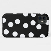 白黒スポッティングデザイン。 Case-Mate iPhoneケース (裏面(横))