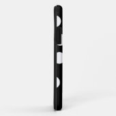 白黒スポッティングデザイン。 Case-Mate iPhoneケース (裏面/右)