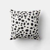 白黒スポットパターン金ゴールドモノグラム クッション (裏面)