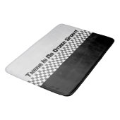 白黒スポーツスタイル バスマット (アングル)