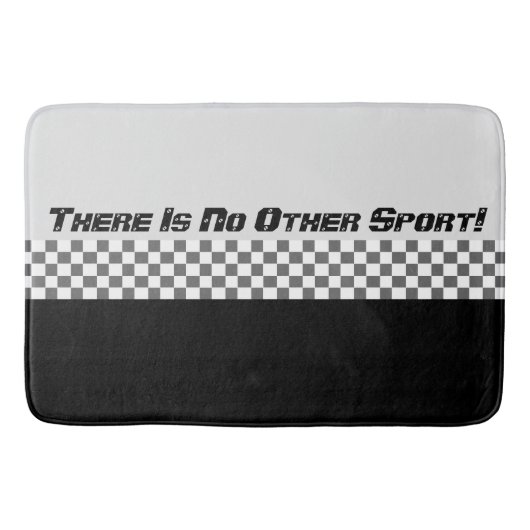 白黒スポーツスタイル バスマット (正面)