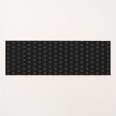 白黒スマイル模様ヨガマット ヨガマット (正面(横))