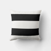 白黒スモダンダンスストライプタイポグラフィ クッション (裏面)