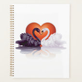 白黒スワンススパイラルプランナー プランナー手帳 (正面)