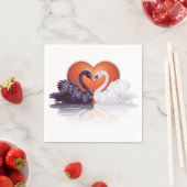 白黒スワンス紙ナプキンス スタンダードカクテルナプキン (インサイチュ)