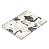 白黒スワン ノートブック (左側)