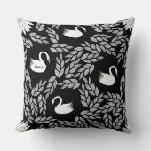 白黒スワンAny Color クッション (正面)