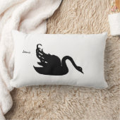 白黒スワンAny Color ランバークッション (ブランケット)