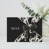 白黒スワールバースデーパーティーSVP 出欠カード (スタンド正面)
