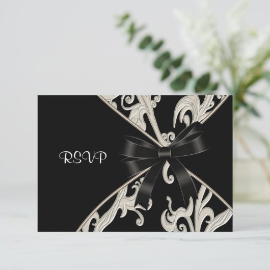 白黒スワールバースデーパーティーSVP 出欠カード (スタンド正面)