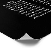 白黒ス結婚クリプトの座席表 ポスター (角)