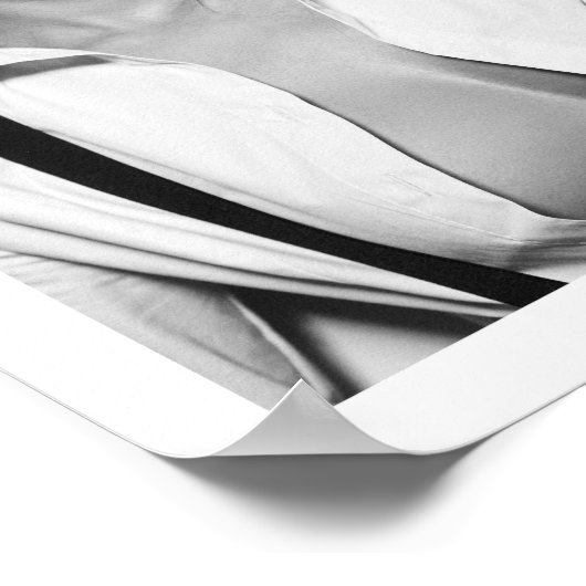 白黒セクシーファッションモデルポスター ポスター (角)