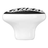 白黒セラミックの引き抜きでより良い一日を過ごす セラミックノブ (側面)