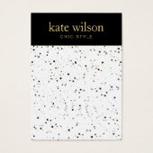 白黒セラミックイヤリングディスプレイカード (正面)