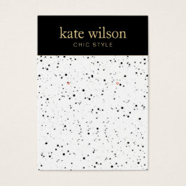 白黒セラミックイヤリングディスプレイカード