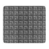 白黒セラミックタイル効果 カッティングボード (正面)