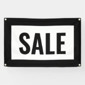 白黒セールのサイン  横断幕 (横)