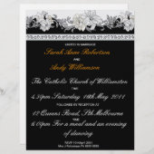 白黒セ結婚ット(招待状) (正面/裏面)