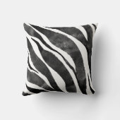 白黒ゼブラアニマルプリント クッション (裏面)
