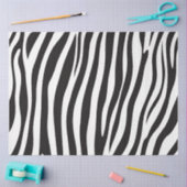白黒ゼブラアニマルプリント 薄葉紙 (クラフト)