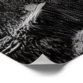 白黒ゼブラアート | AIアートポスター ポスター (角)