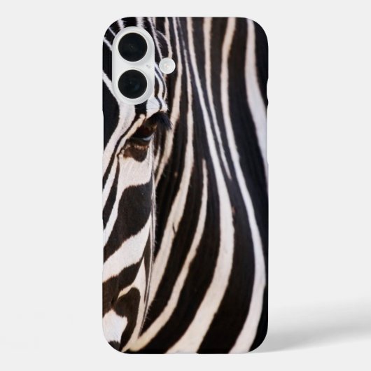 白黒ゼブラストライプのー Case-Mate iPhoneケース (裏面)