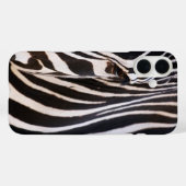 白黒ゼブラストライプのー Case-Mate iPhoneケース (裏面 (横))