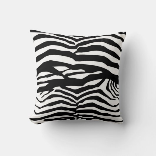 白黒ゼブラストライプクッション クッション (正面)