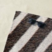 白黒ゼブラストライプ名ビーチタオル ビーチタオル (インサイチュ)