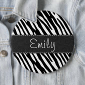 白黒ゼブラストライプ 缶バッジ (インサイチュ)