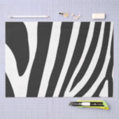 白黒ゼブラストライプ 薄葉紙 (クラフト)