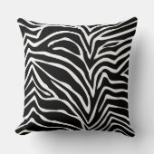 白黒ゼブラデザイン枕 クッション (正面)