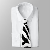 白黒ゼブラネクタイ ネクタイ (タイ)